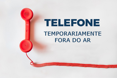 Telefone temporariamente fora do ar.